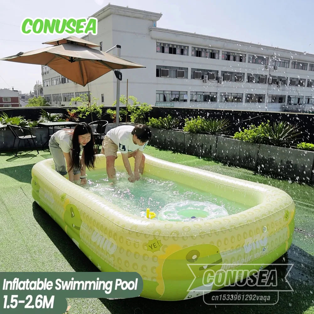 BIG Inflatable Swimming Pool baby Pools 2.6M 1.8M 1.5M Removable Above Ground  Children Large Family Party Pools Outdoor games