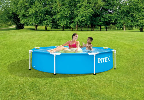8ft x 20in Above Ground Pool: Puncture-Resistant, Easy Setup, Rust-Proof, 483 Gallon Capacity